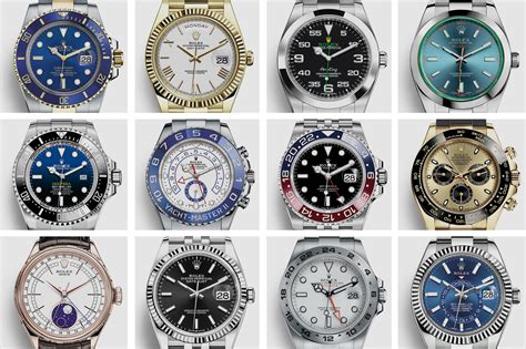 rolex types names|different models of rolex.